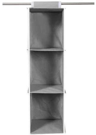Cloth Organizer - Hanging 3 Shelves Wardrobe Organizer